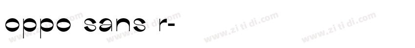 oppo sans r字体转换